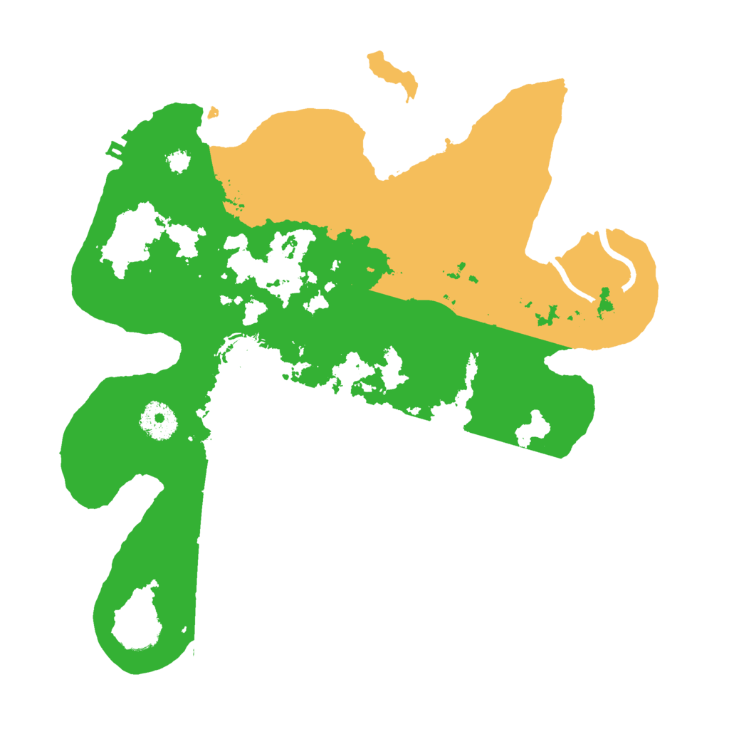 Biome Rust Map: Procedural Map, Size: 3000, Seed: 6657