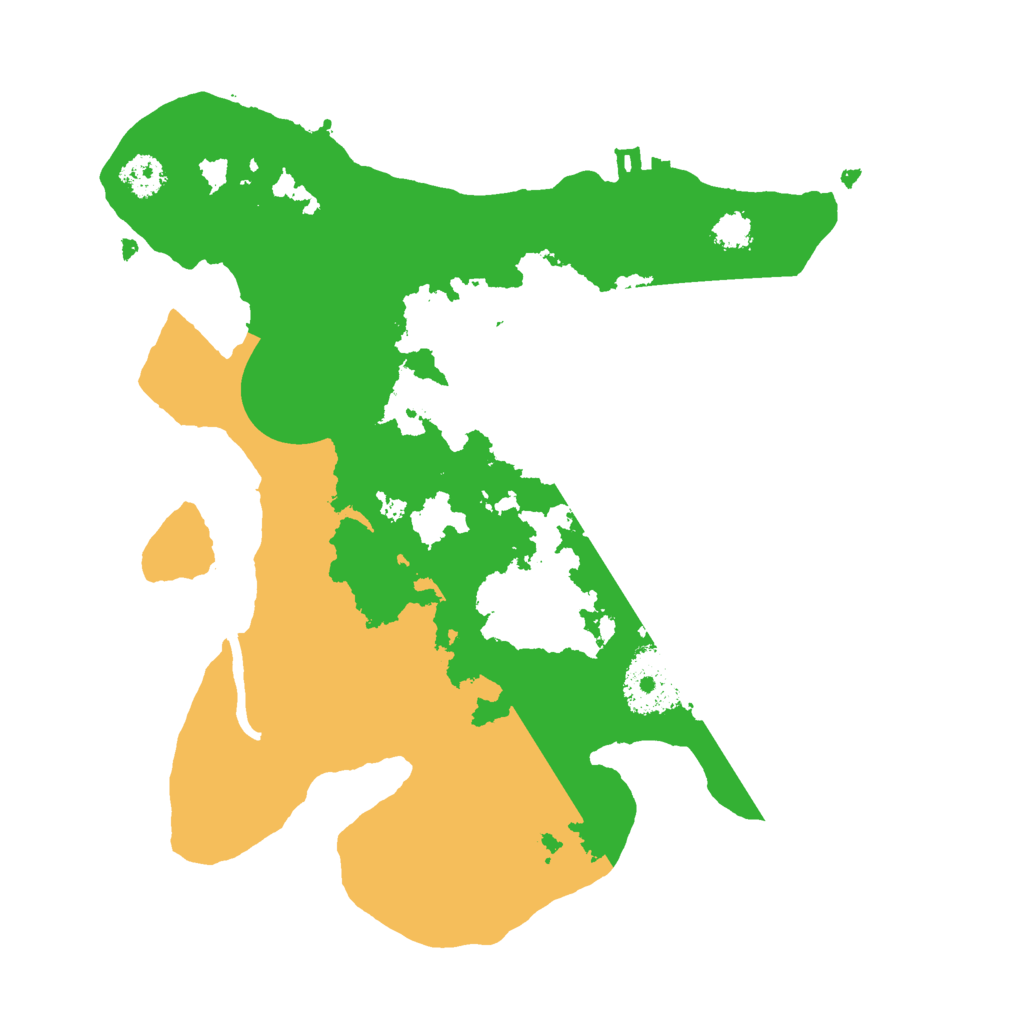 Biome Rust Map: Procedural Map, Size: 2500, Seed: 123453778