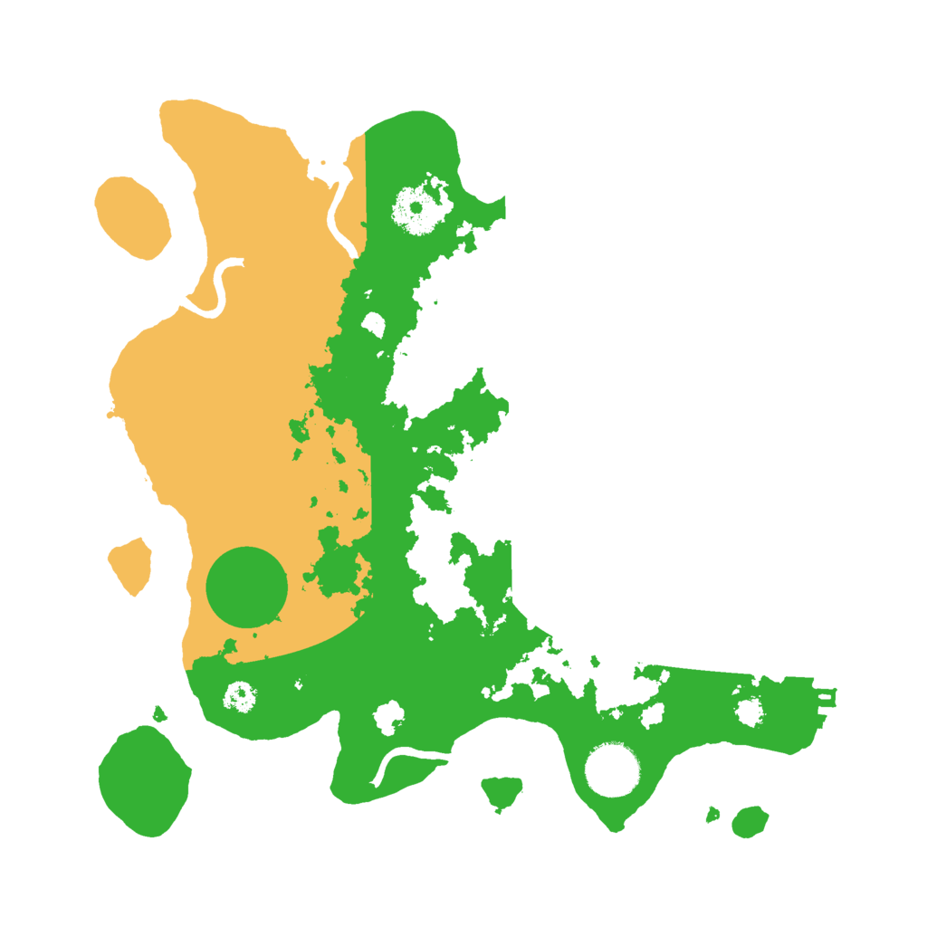 Biome Rust Map: Procedural Map, Size: 3000, Seed: 520036468