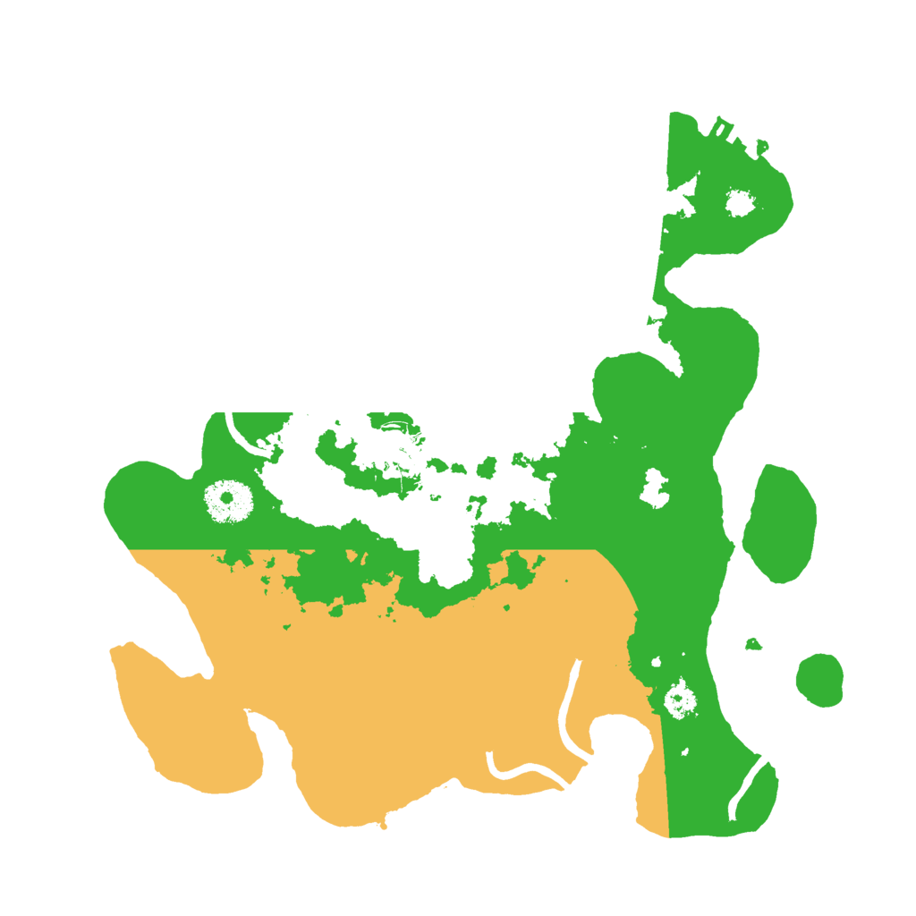 Biome Rust Map: Procedural Map, Size: 3000, Seed: 64873116