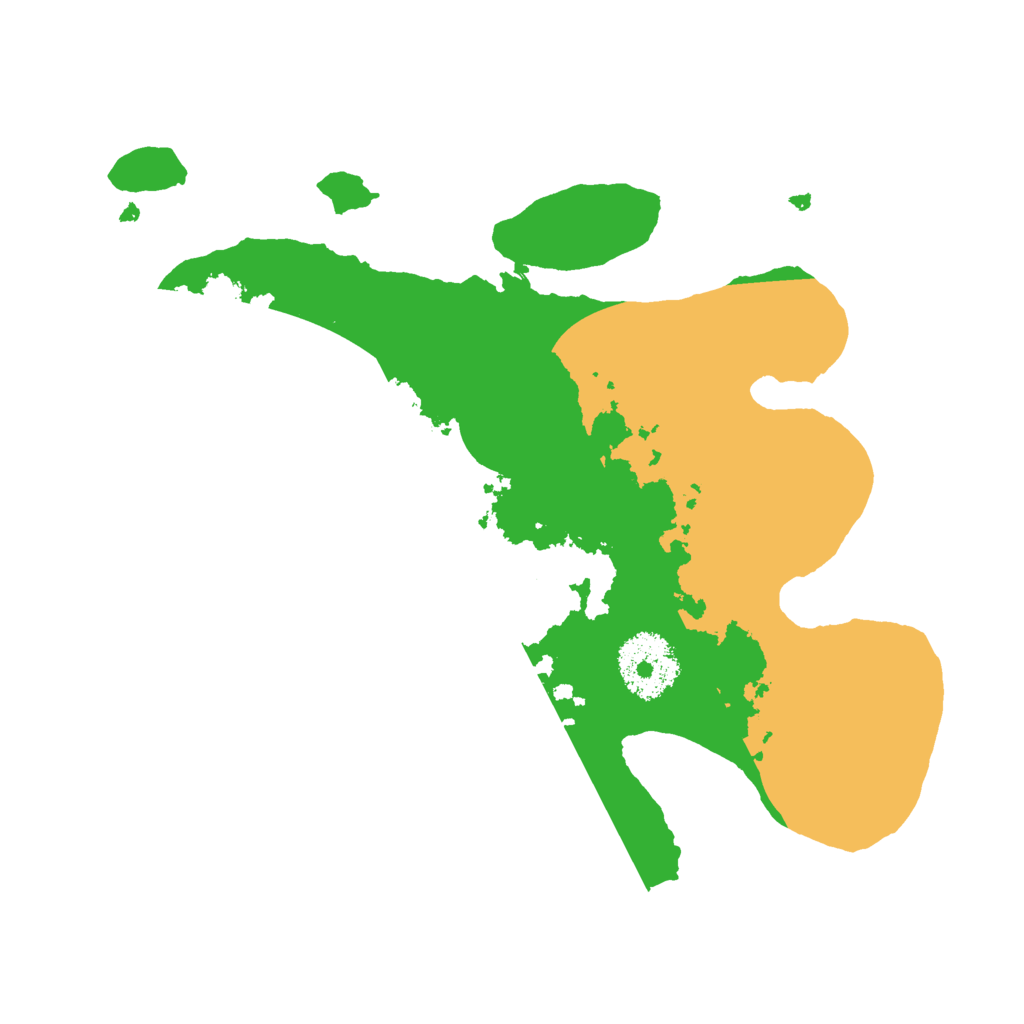 Biome Rust Map: Procedural Map, Size: 2500, Seed: 692077