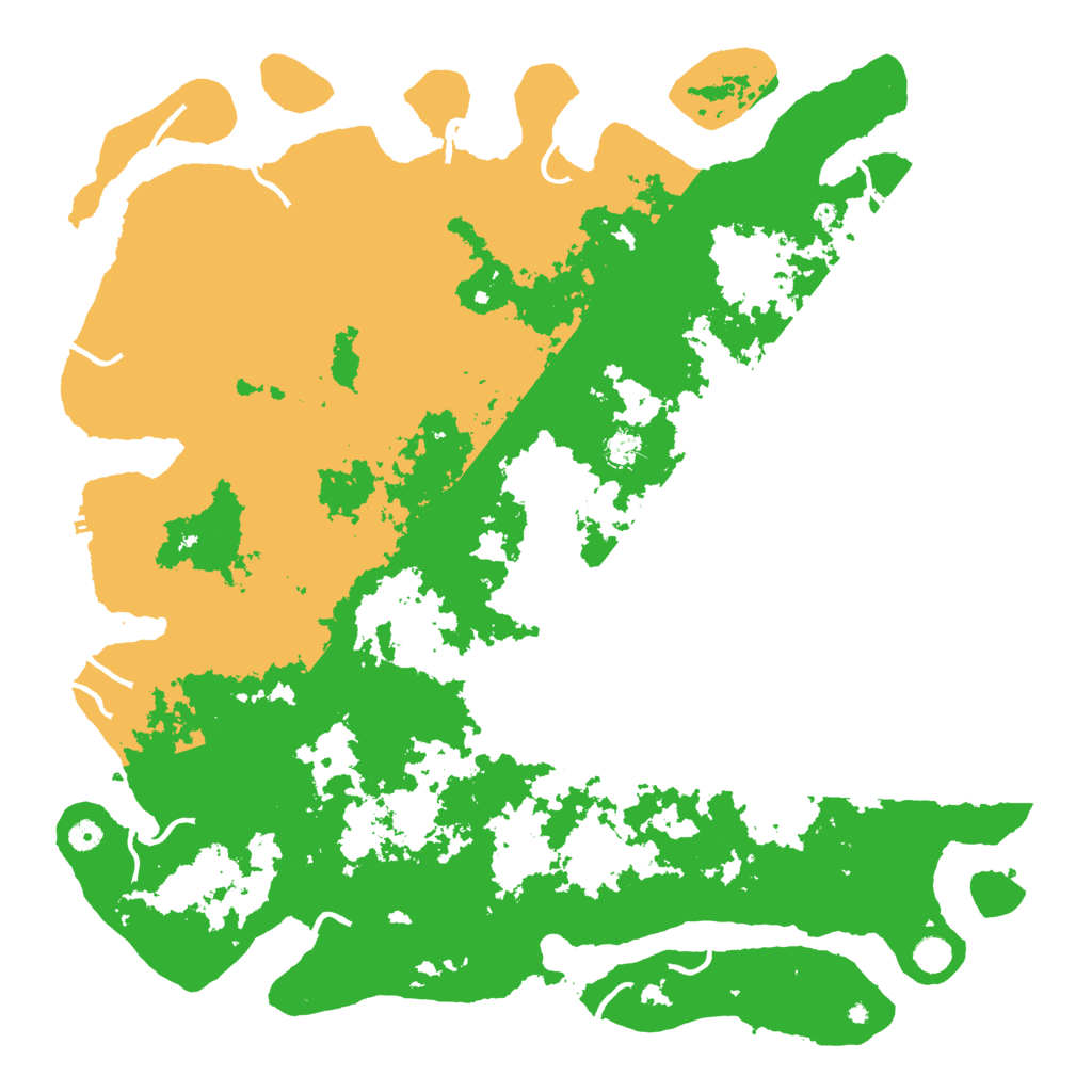 Biome Rust Map: Procedural Map, Size: 5250, Seed: 4