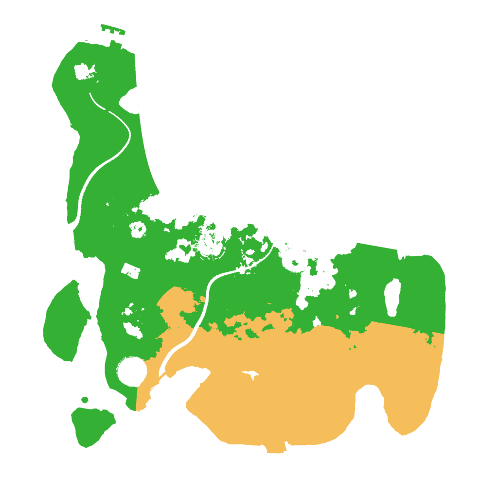 Biome Rust Map: Procedural Map, Size: 3000, Seed: 92914