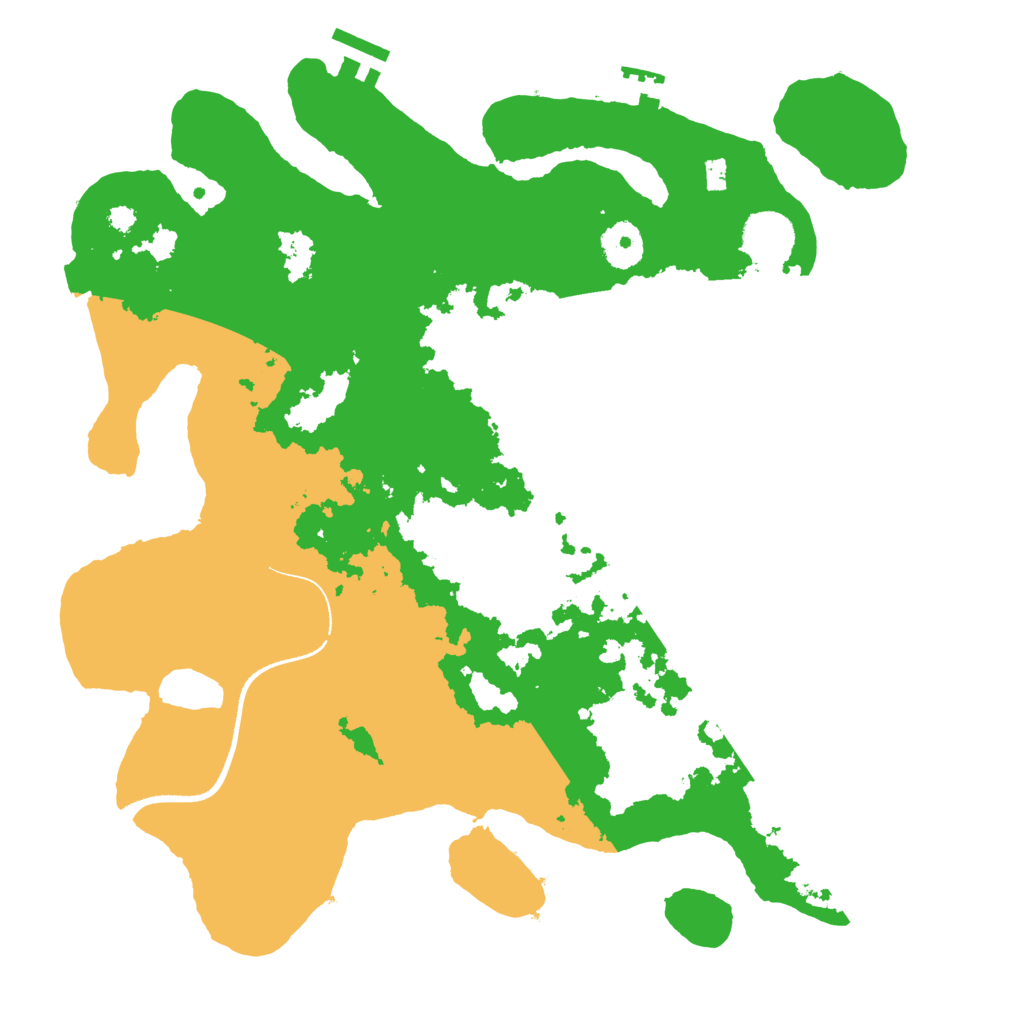 Biome Rust Map: Procedural Map, Size: 3500, Seed: 1615215256