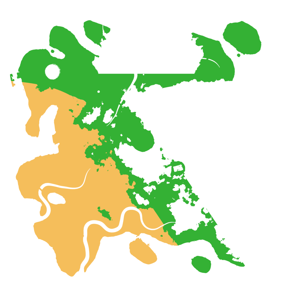 Biome Rust Map: Procedural Map, Size: 3500, Seed: 1615215256