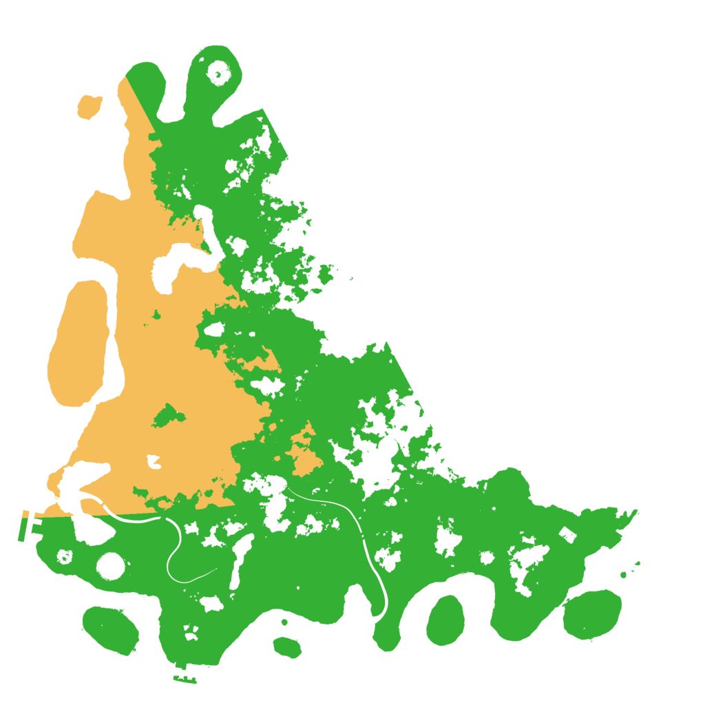 Biome Rust Map: Procedural Map, Size: 4550, Seed: 68548