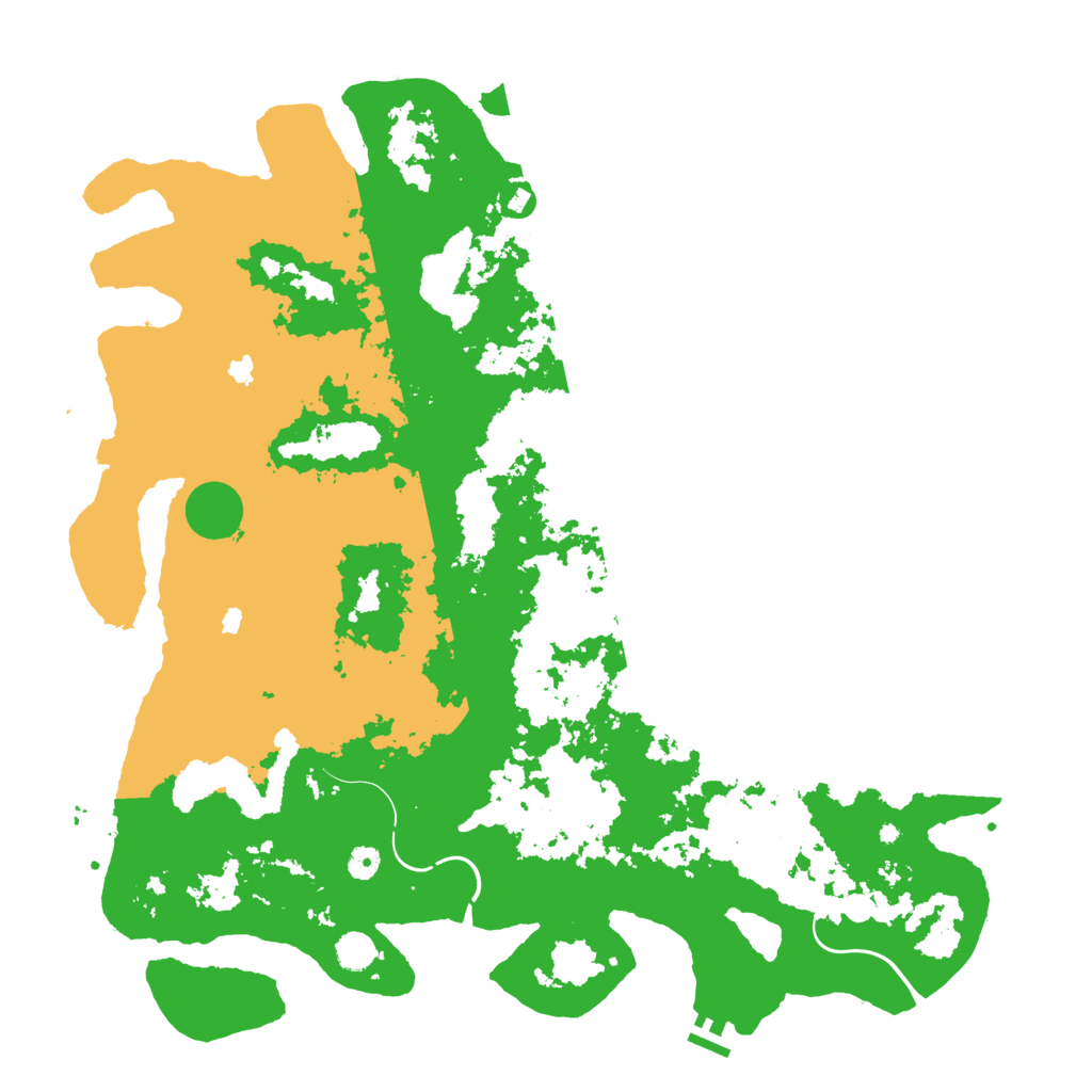 Biome Rust Map: Procedural Map, Size: 5000, Seed: 96767