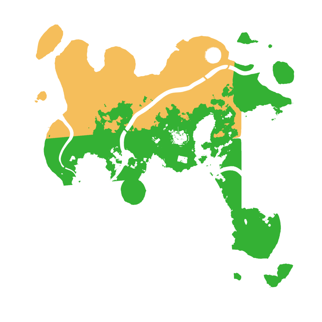 Biome Rust Map: Procedural Map, Size: 3500, Seed: 1345787008
