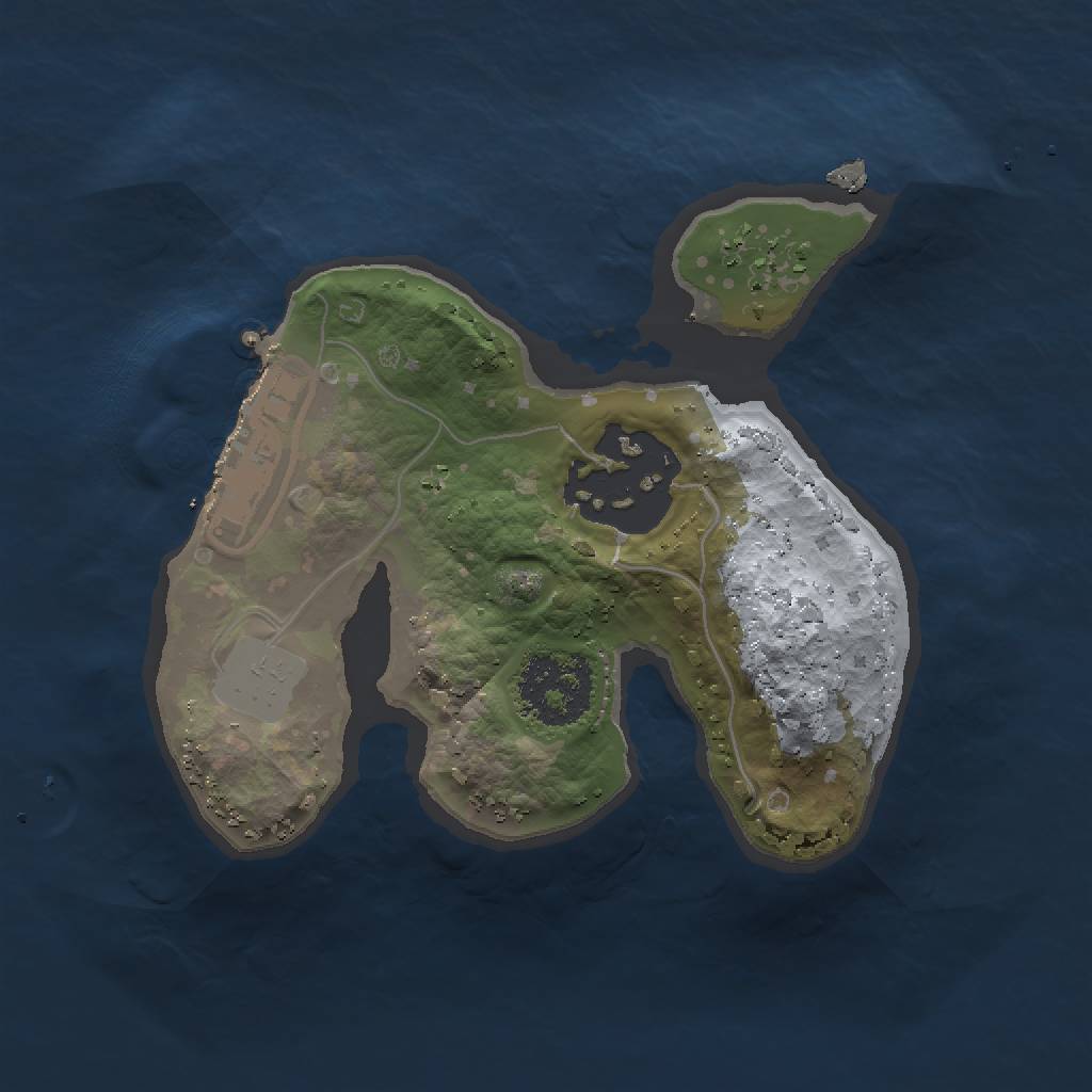 Rust Map: Procedural Map, Size: 1500, Seed: 209182, 6 Monuments