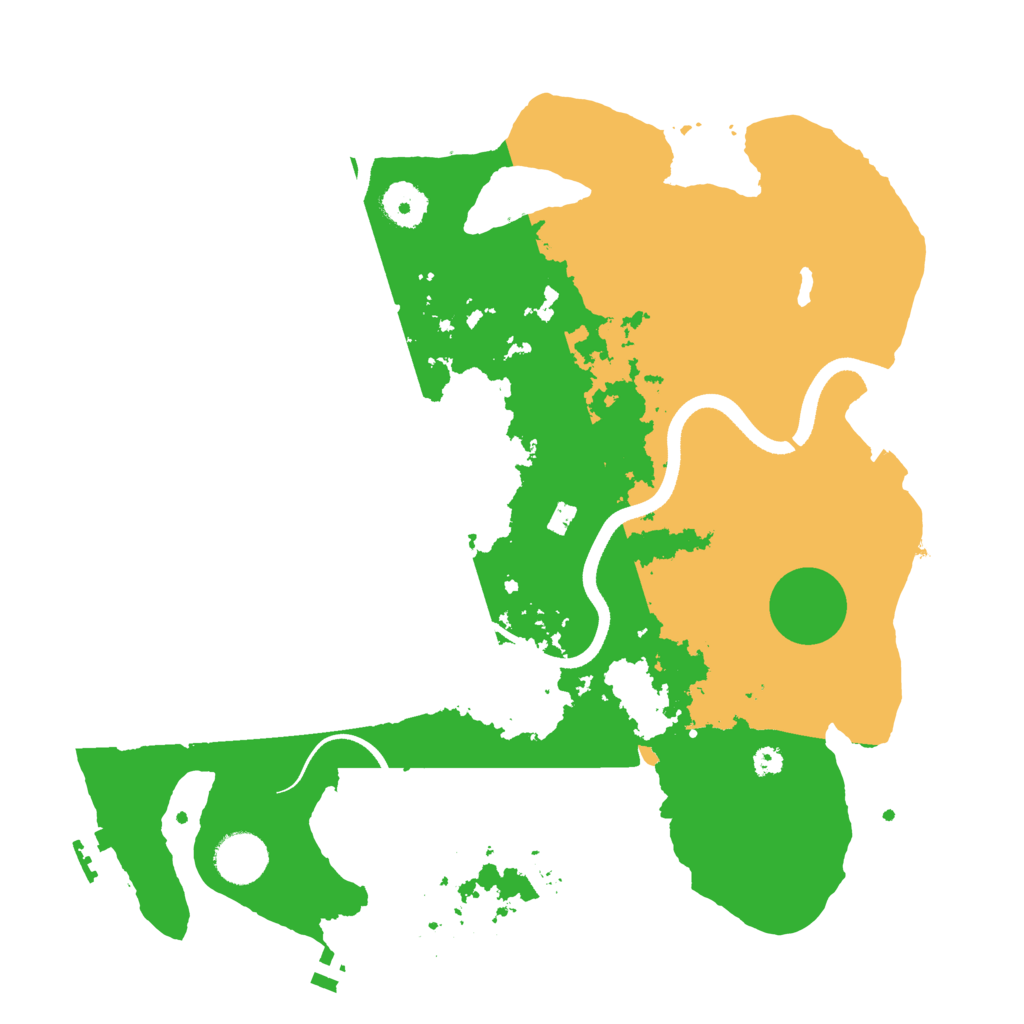 Biome Rust Map: Procedural Map, Size: 3500, Seed: 1106109024