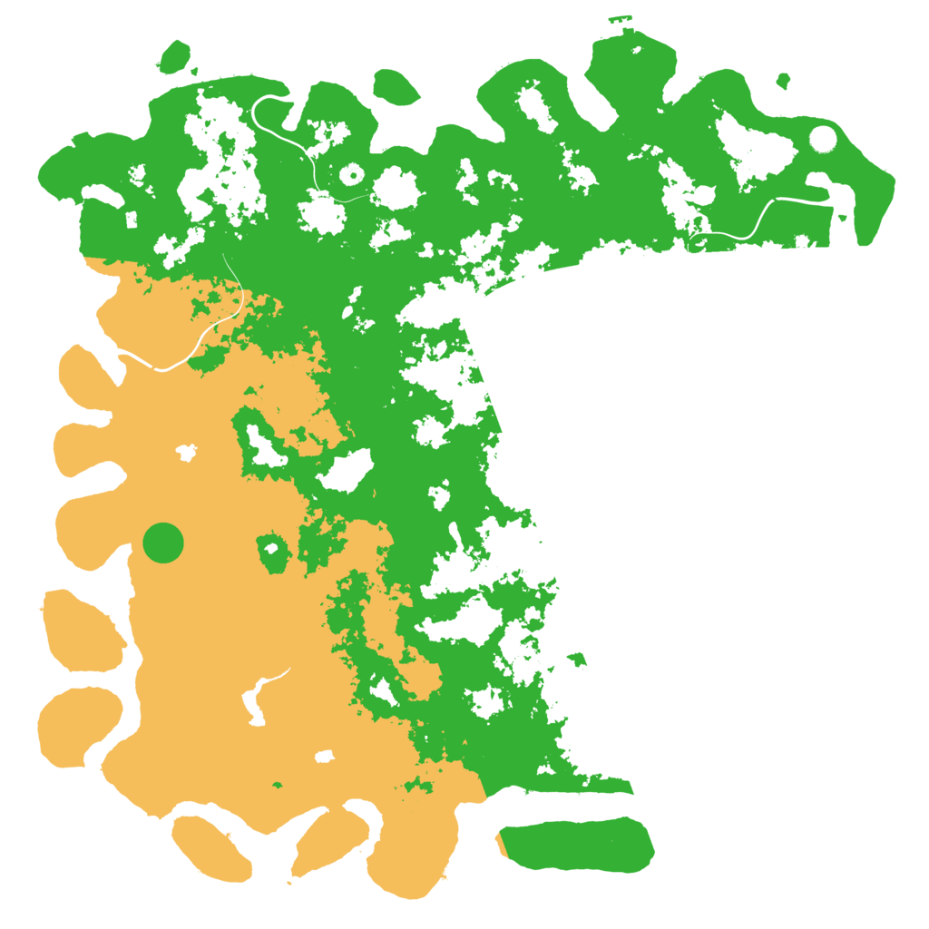 Biome Rust Map: Procedural Map, Size: 6000, Seed: 1054451406