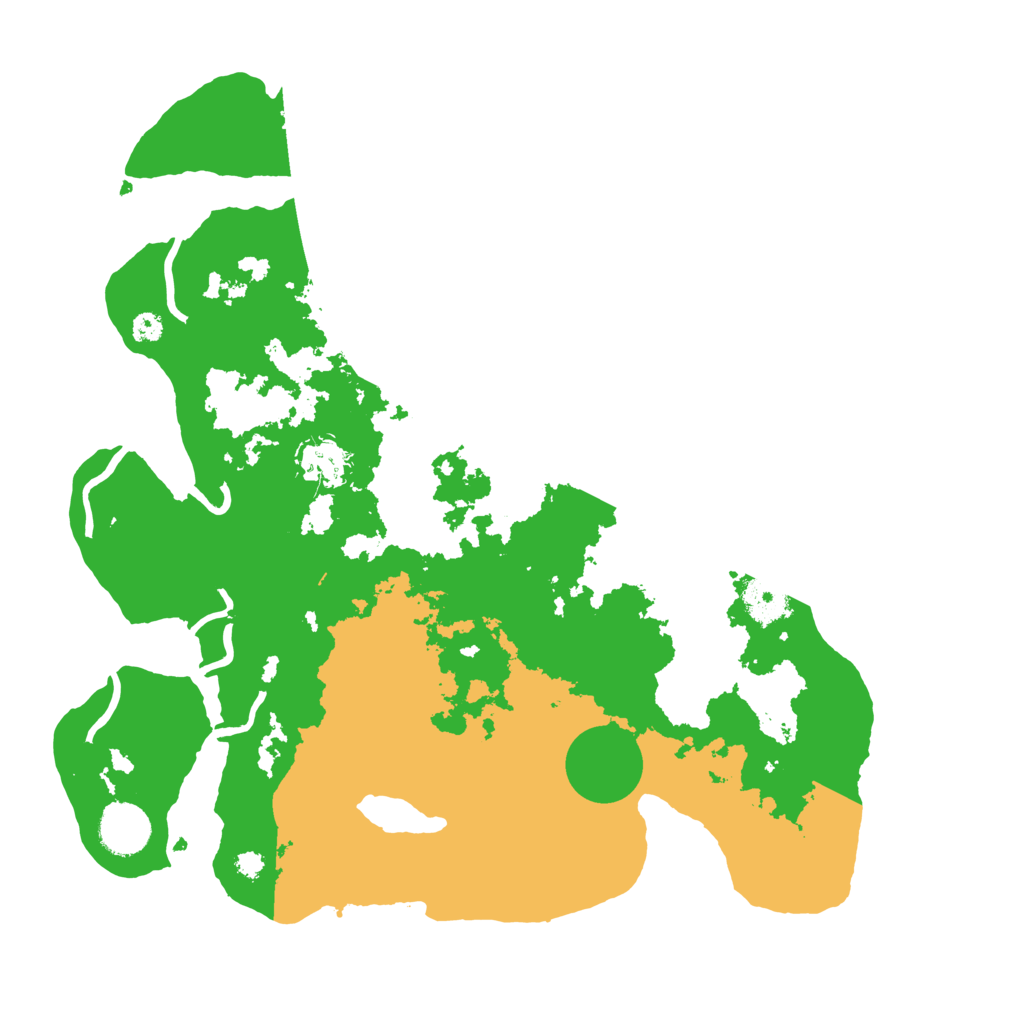 Biome Rust Map: Procedural Map, Size: 3500, Seed: 1564