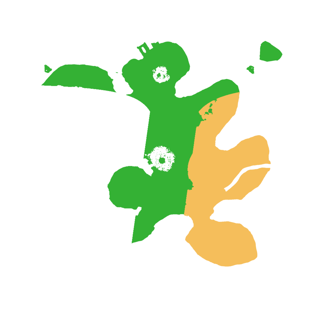 Biome Rust Map: Procedural Map, Size: 2000, Seed: 1243