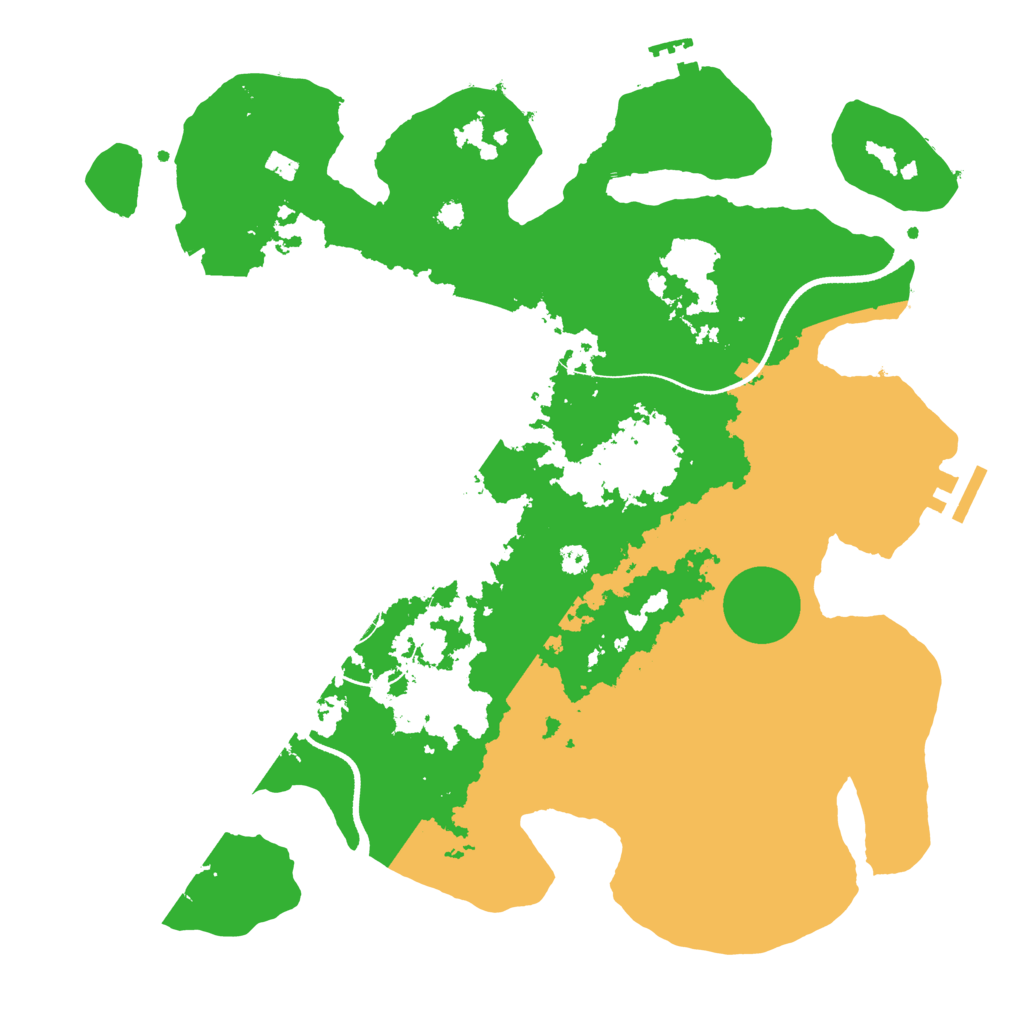 Biome Rust Map: Procedural Map, Size: 3500, Seed: 465898572