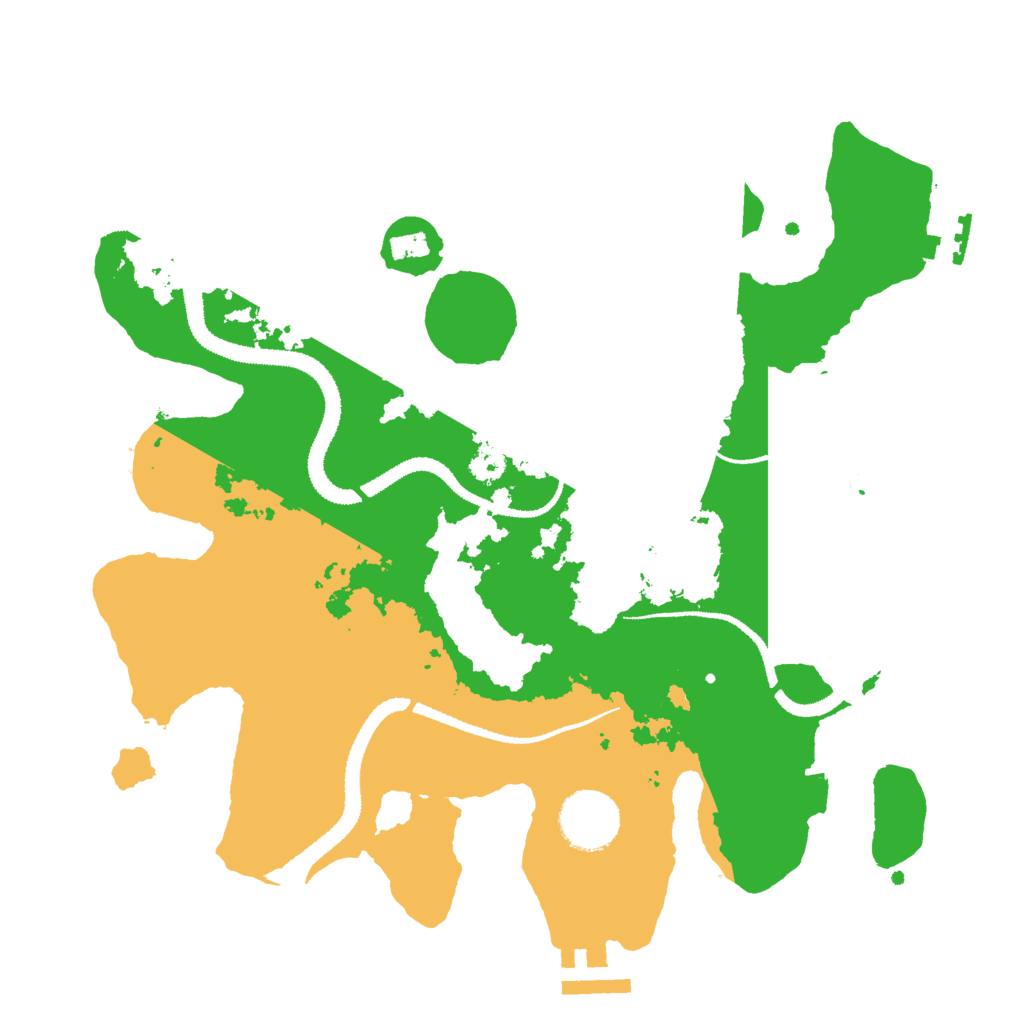 Biome Rust Map: Procedural Map, Size: 3000, Seed: 68976