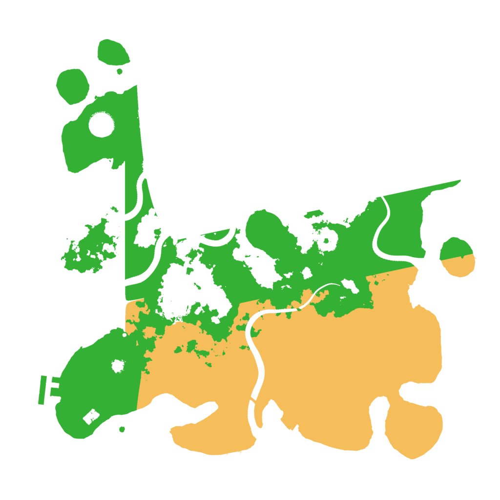 Biome Rust Map: Procedural Map, Size: 3500, Seed: 4385672