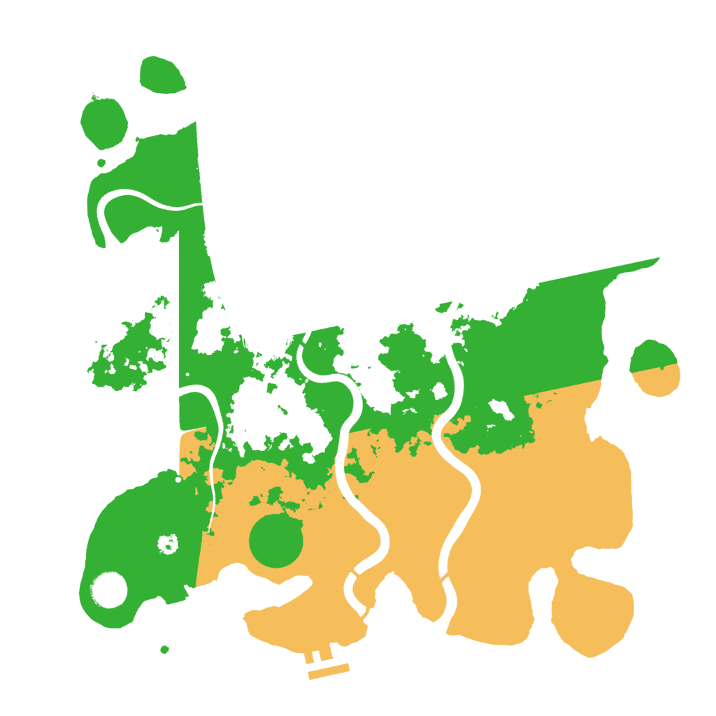 Biome Rust Map: Procedural Map, Size: 3500, Seed: 4385672