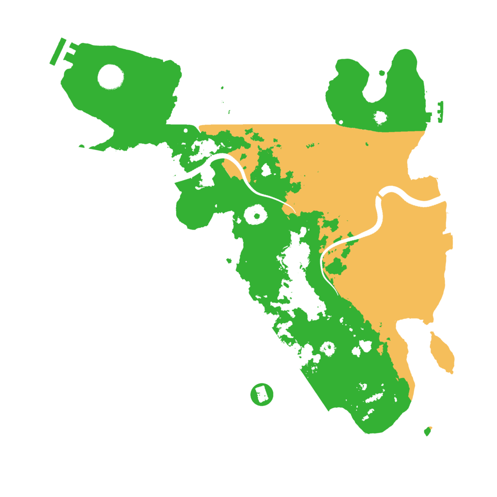 Biome Rust Map: Procedural Map, Size: 3500, Seed: 1488389385