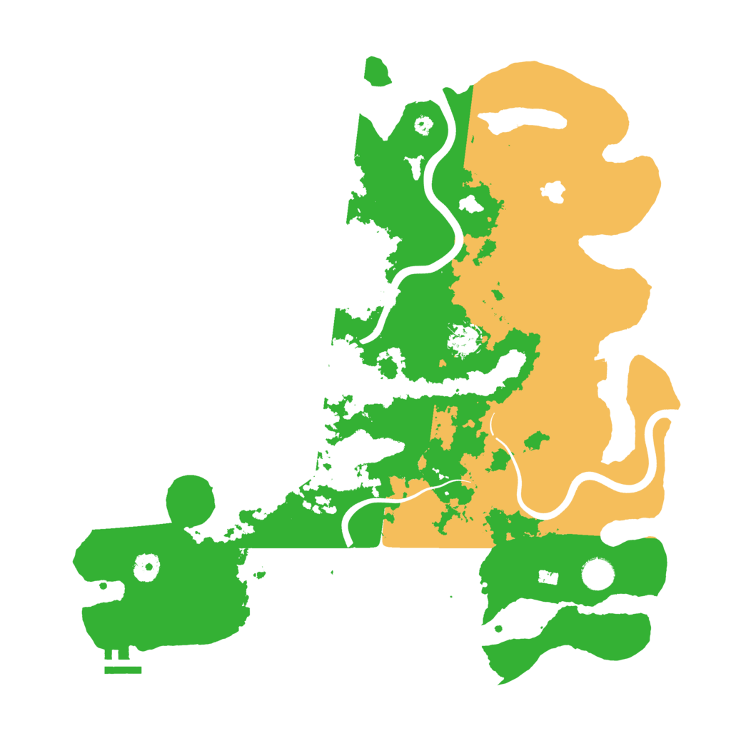 Biome Rust Map: Procedural Map, Size: 4000, Seed: 733076