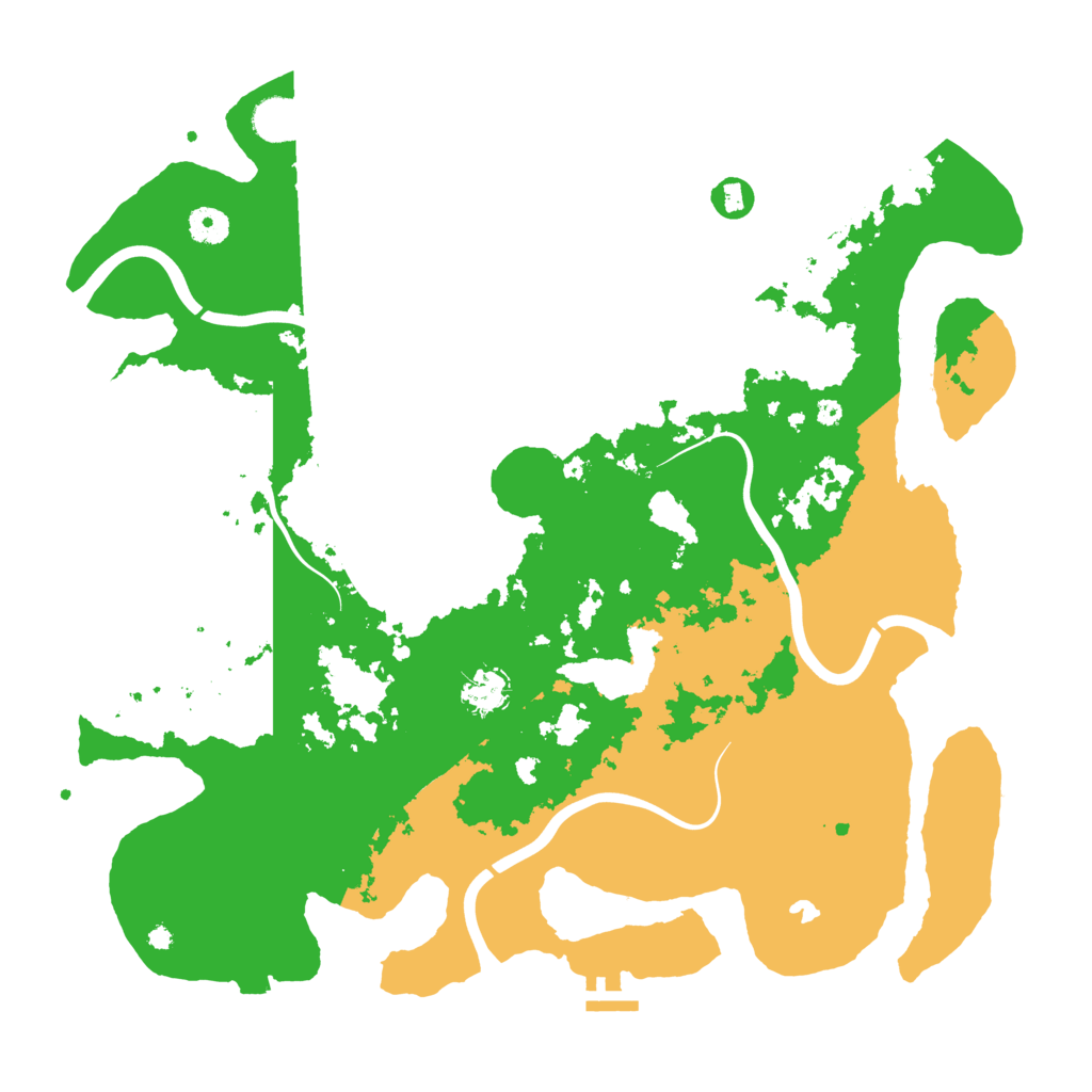 Biome Rust Map: Procedural Map, Size: 4200, Seed: 2364777