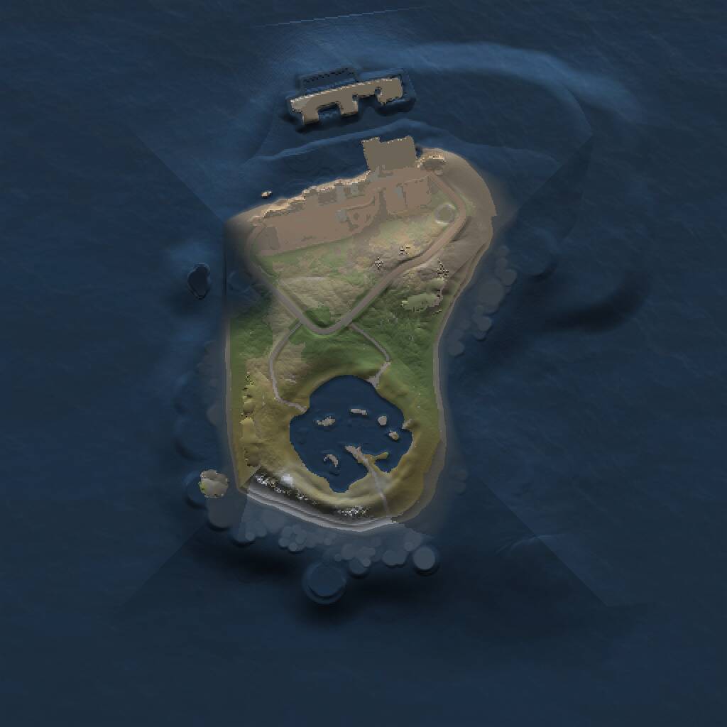 Rust Map: Procedural Map, Size: 1000, Seed: 23433, 3 Monuments