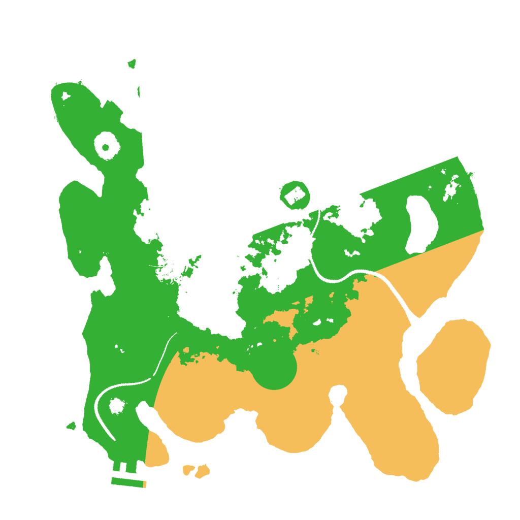 Biome Rust Map: Procedural Map, Size: 3000, Seed: 393197