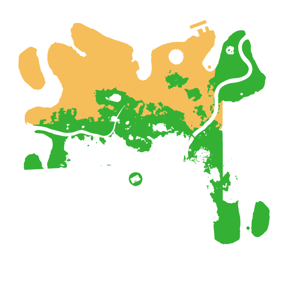 Biome Rust Map: Procedural Map, Size: 3500, Seed: 1453
