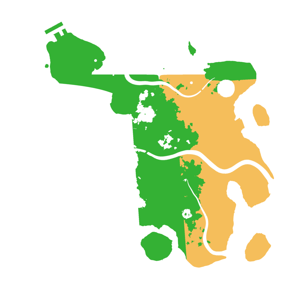 Biome Rust Map: Procedural Map, Size: 3100, Seed: 100