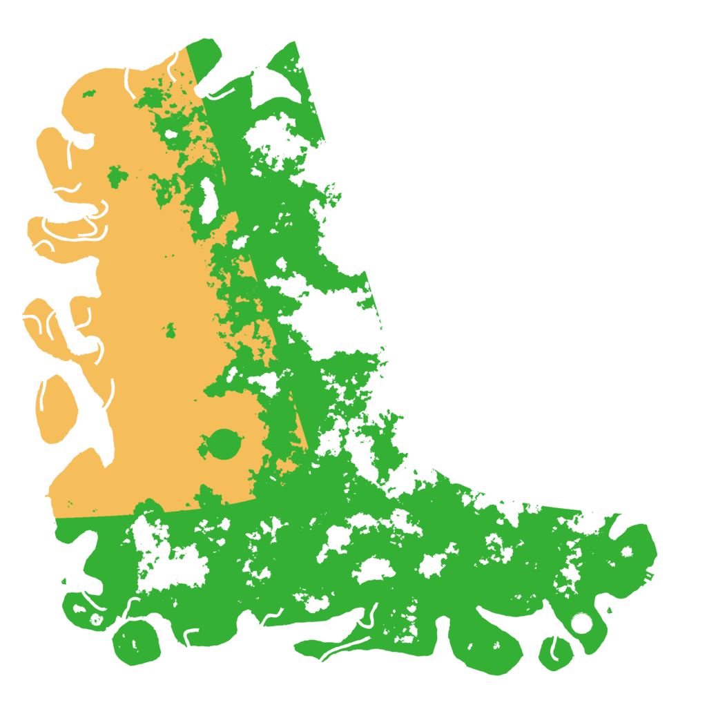 Biome Rust Map: Procedural Map, Size: 6000, Seed: 2140535