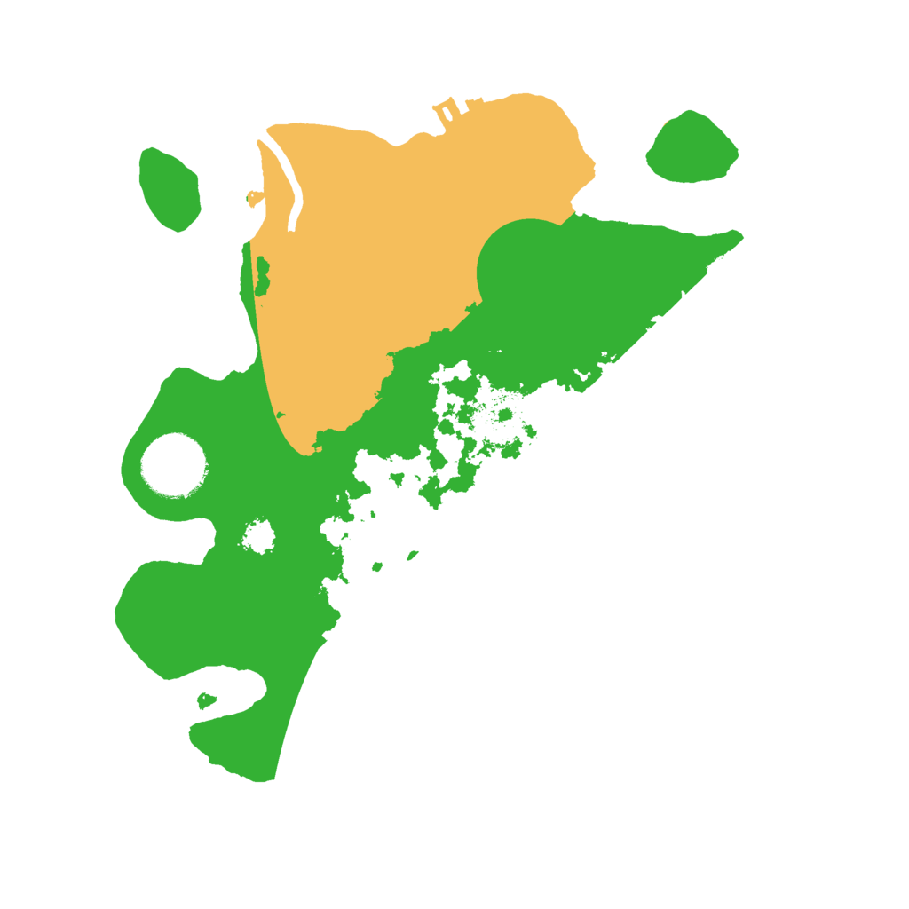 Biome Rust Map: Procedural Map, Size: 2500, Seed: 84135