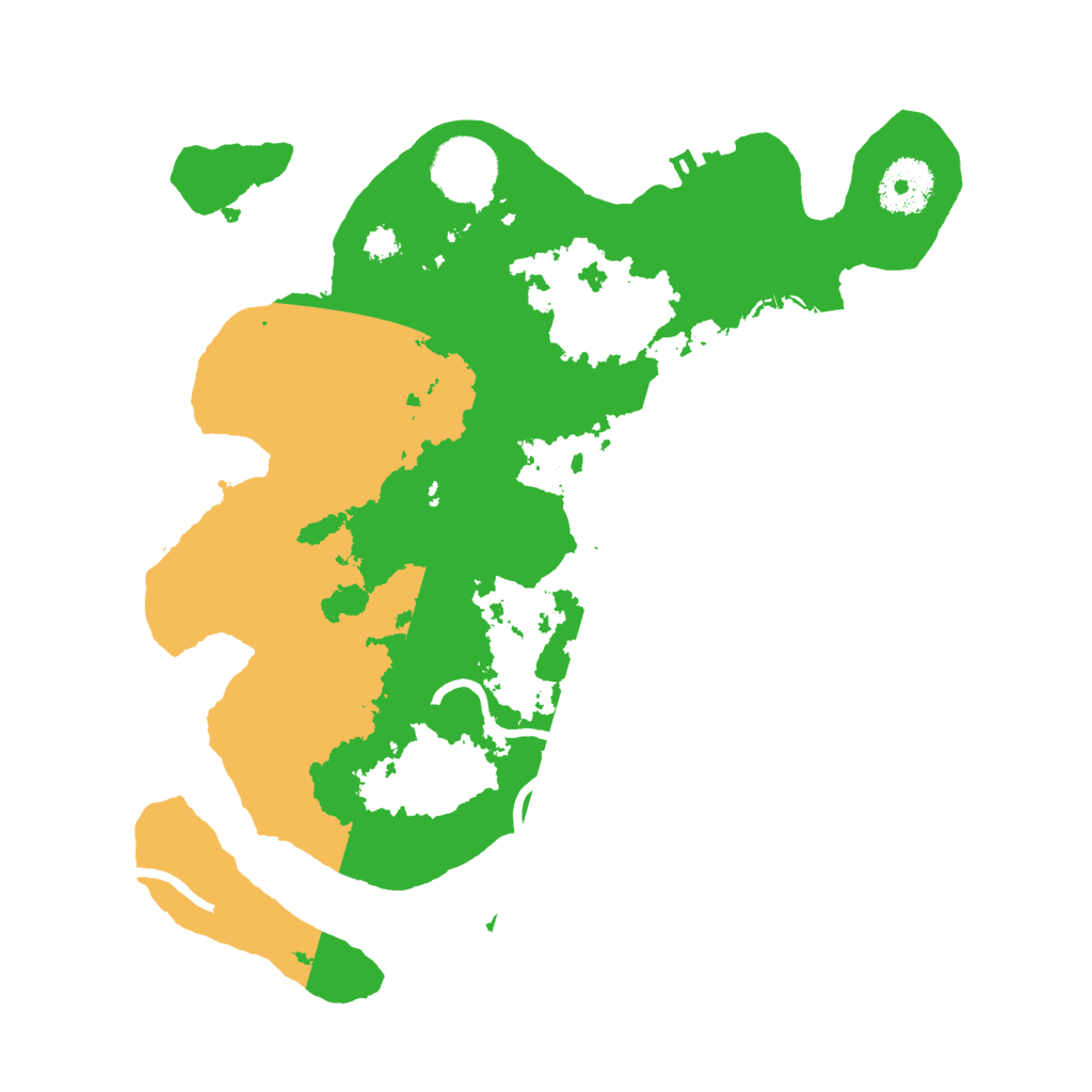 Biome Rust Map: Procedural Map, Size: 3000, Seed: 52938497