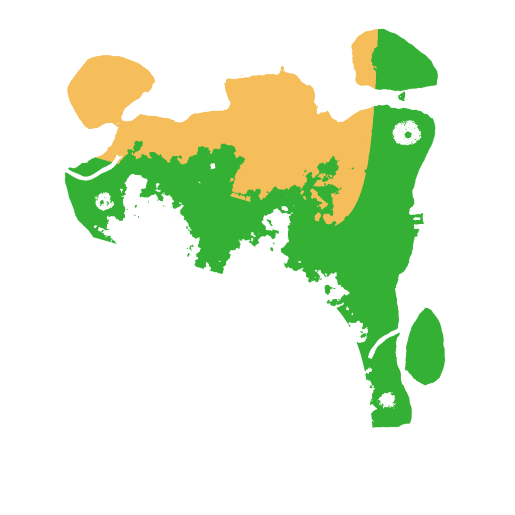 Biome Rust Map: Procedural Map, Size: 3000, Seed: 121321