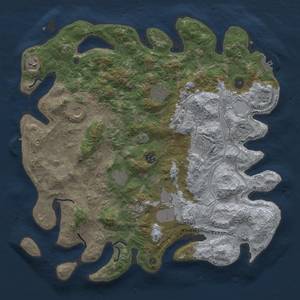 Thumbnail Rust Map: Procedural Map, Size: 4250, Seed: 743456825, 16 Monuments