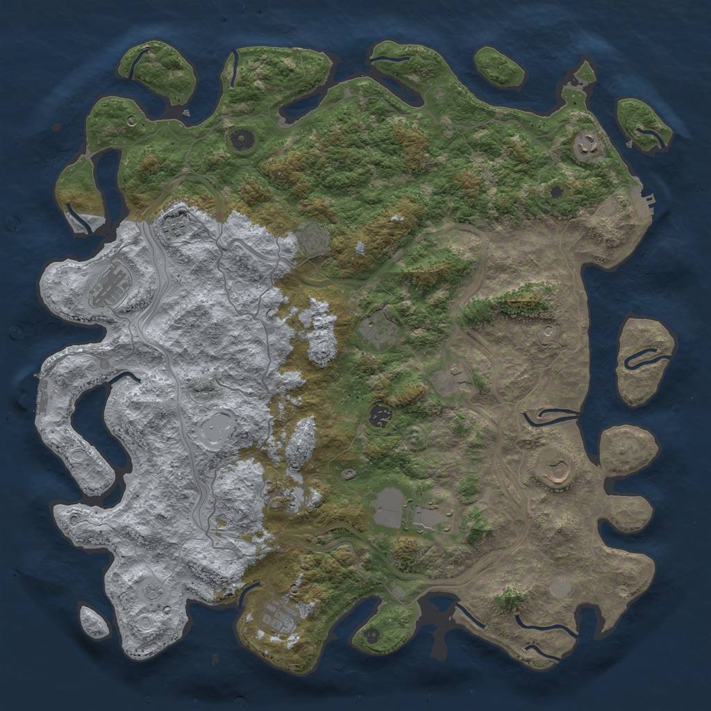Rust Map: Procedural Map, Size: 4750, Seed: 20220804, 18 Monuments