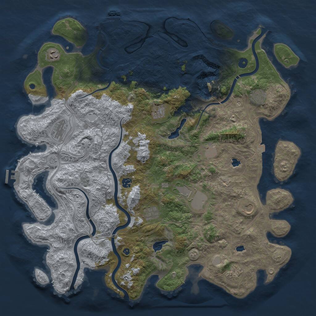 Rust Map: Procedural Map, Size: 4750, Seed: 20220804, 17 Monuments