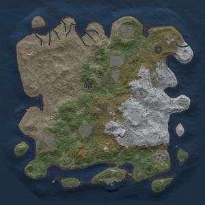 Thumbnail Rust Map: Procedural Map, Size: 3750, Seed: 1592716826, 19 Monuments