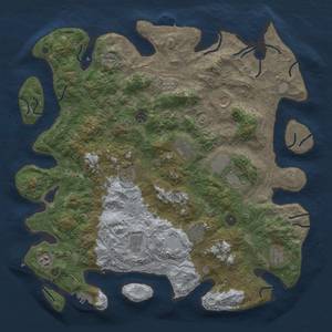 Thumbnail Rust Map: Procedural Map, Size: 4500, Seed: 1511960727, 19 Monuments