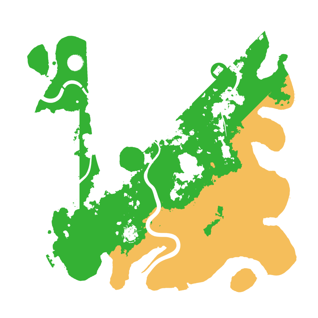Biome Rust Map: Procedural Map, Size: 3500, Seed: 2799