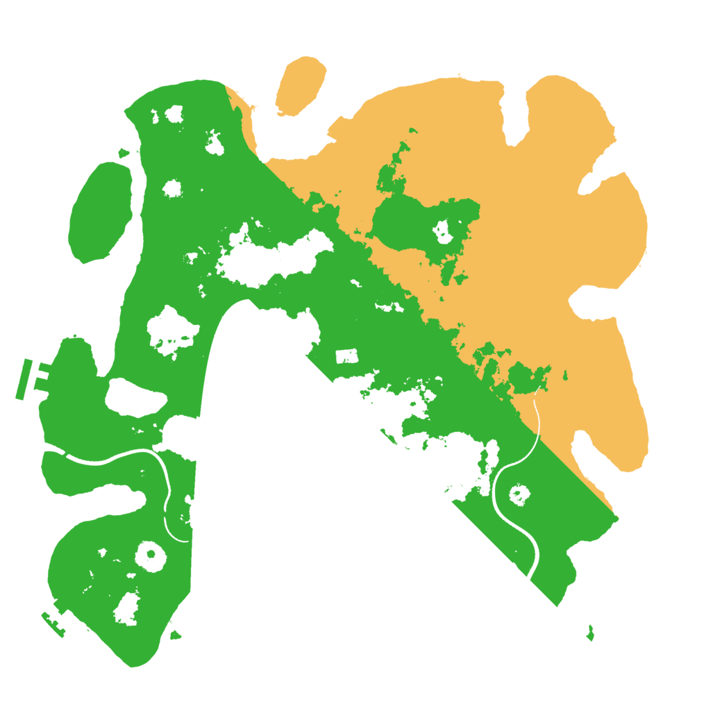 Biome Rust Map: Procedural Map, Size: 3500, Seed: 1637728041