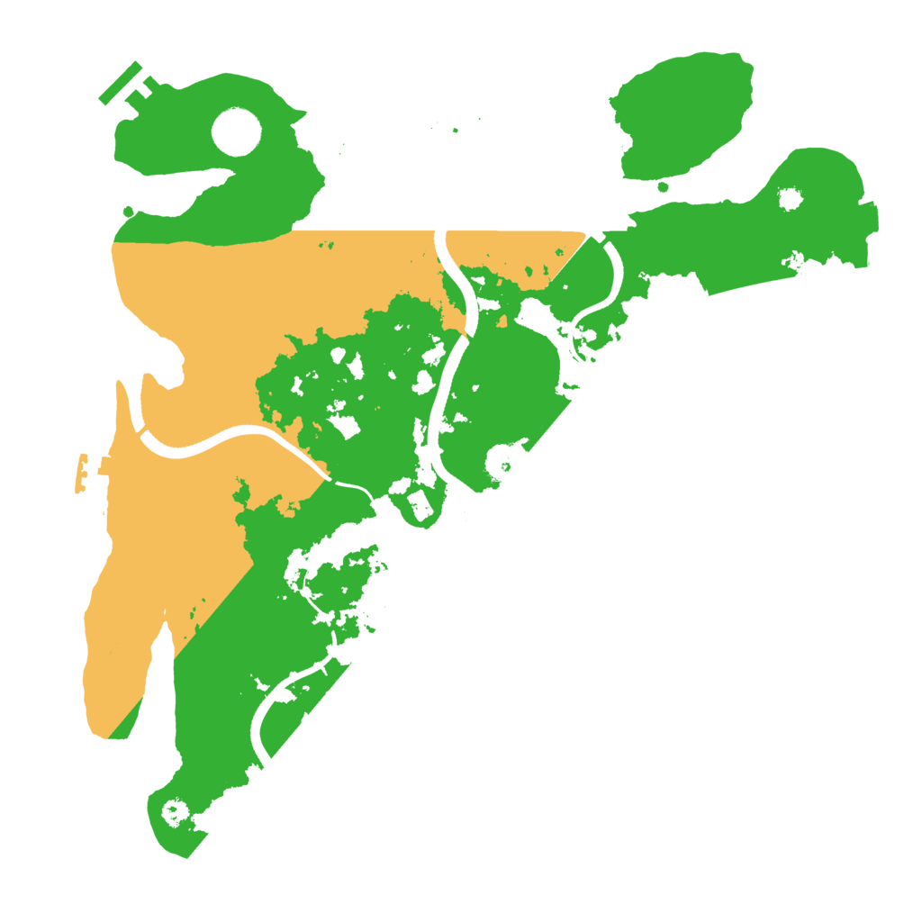 Biome Rust Map: Procedural Map, Size: 3500, Seed: 513148301