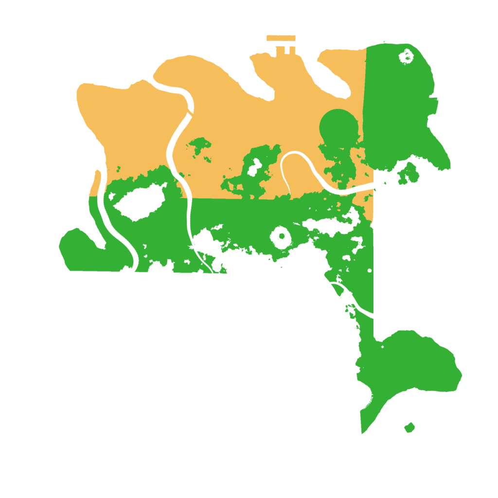 Biome Rust Map: Procedural Map, Size: 3500, Seed: 161