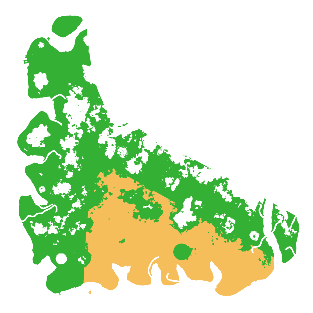 Biome Rust Map: Procedural Map, Size: 5000, Seed: 7414