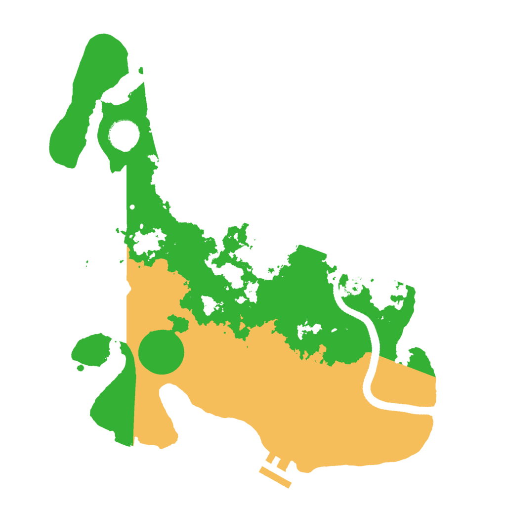 Biome Rust Map: Procedural Map, Size: 3000, Seed: 16216