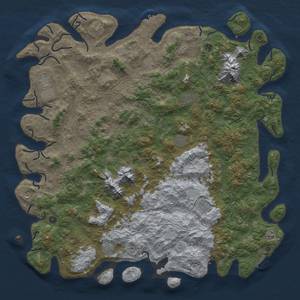 Thumbnail Rust Map: Procedural Map, Size: 6000, Seed: 71, 20 Monuments