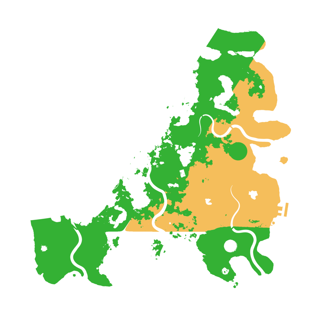 Biome Rust Map: Procedural Map, Size: 4500, Seed: 2312