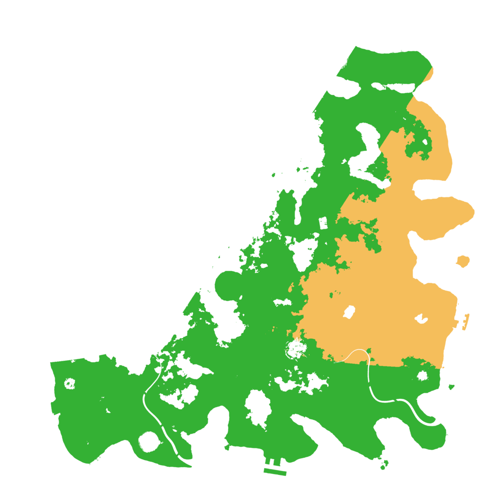 Biome Rust Map: Procedural Map, Size: 4500, Seed: 2312