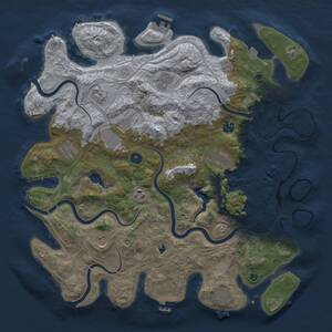 Thumbnail Rust Map: Procedural Map, Size: 4250, Seed: 1964432494, 16 Monuments