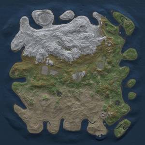 Thumbnail Rust Map: Procedural Map, Size: 4250, Seed: 1964432494, 19 Monuments