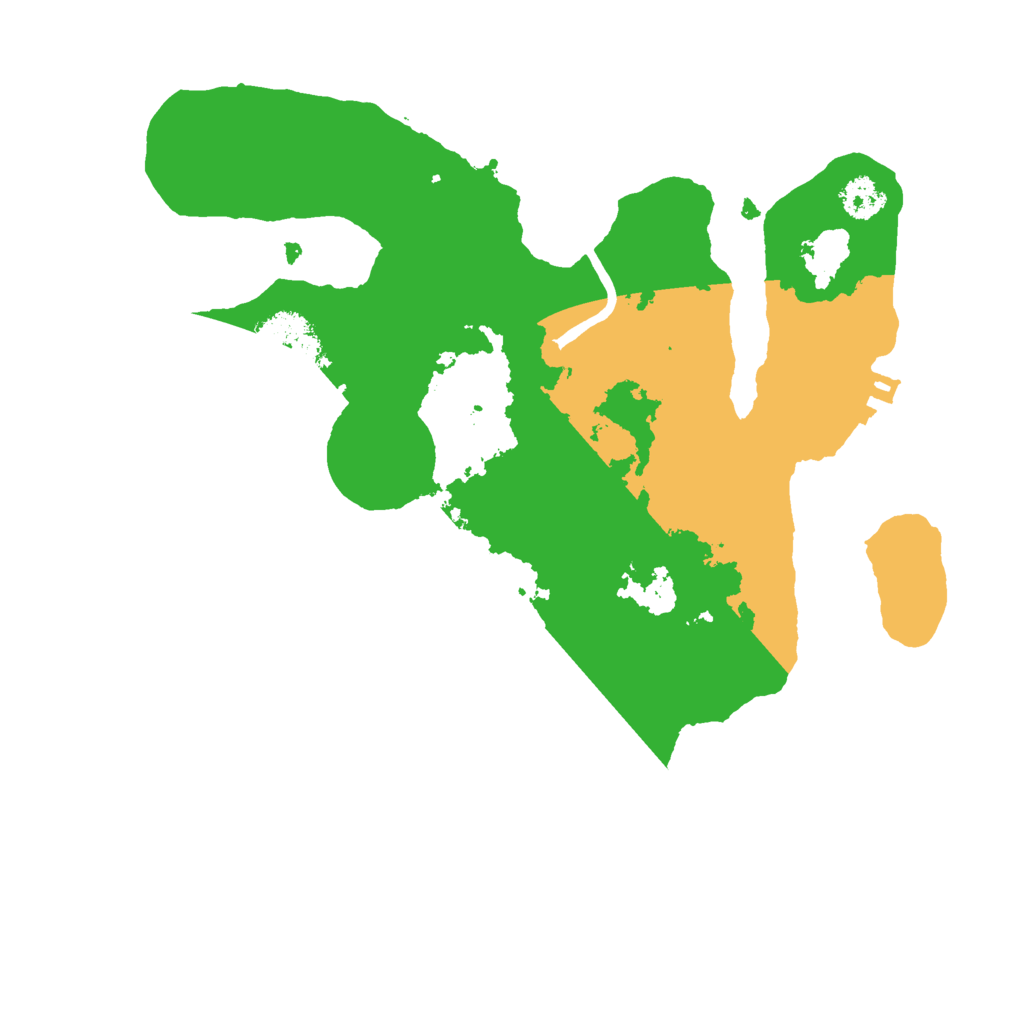 Biome Rust Map: Procedural Map, Size: 2500, Seed: 1464946429