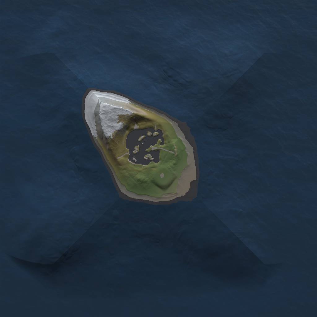 Rust Map: Barren, Size: 1200, Seed: 1412, 3 Monuments